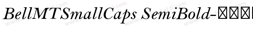 BellMTSmallCaps SemiBold字体转换